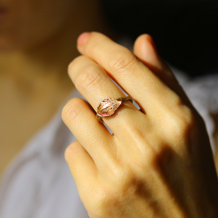 Ring in silver, Hydrangea , фото 1