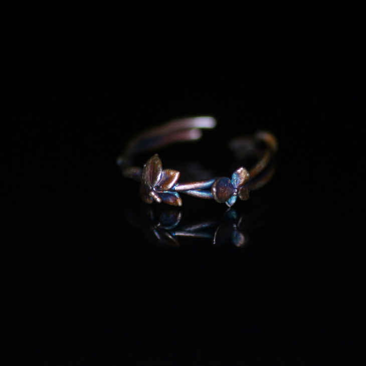 Ring in silver, Hydrangea , фото 4