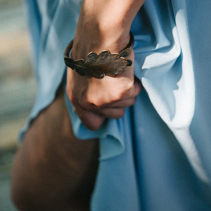 Браслет Power в серебре, Дуб, фото 5