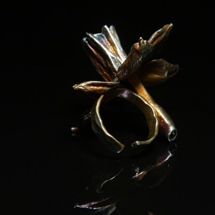 Кольцо в серебре Fleur de Magique, Нарцисс, фото 2