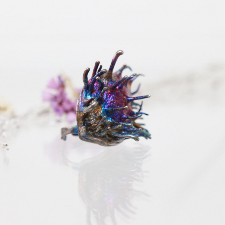 Кольцо в серебре Love Alchemy, Каштан, фото 2