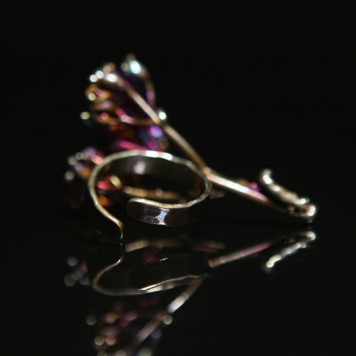 Кольцо в серебре Mystique, Тысячелистник, фото 2