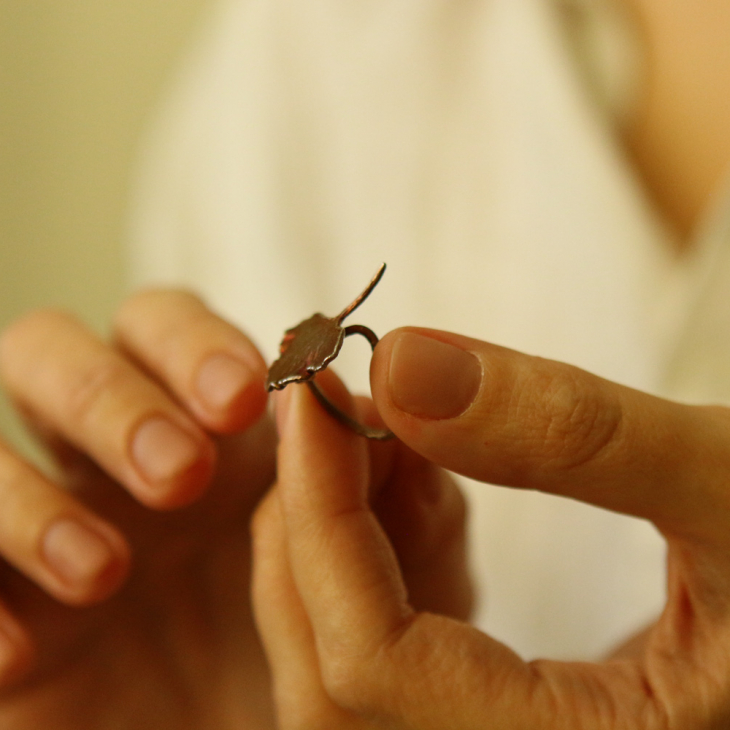 Ring in silver,Ginkgo, фото 2