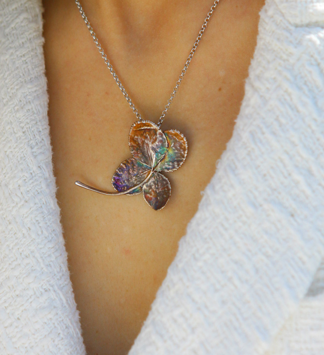 Pendant in silver, Clover, фото 2