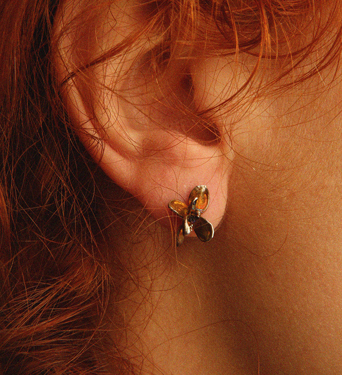 Серьги в серебре Fleur de Magique, Сирень, фото 4