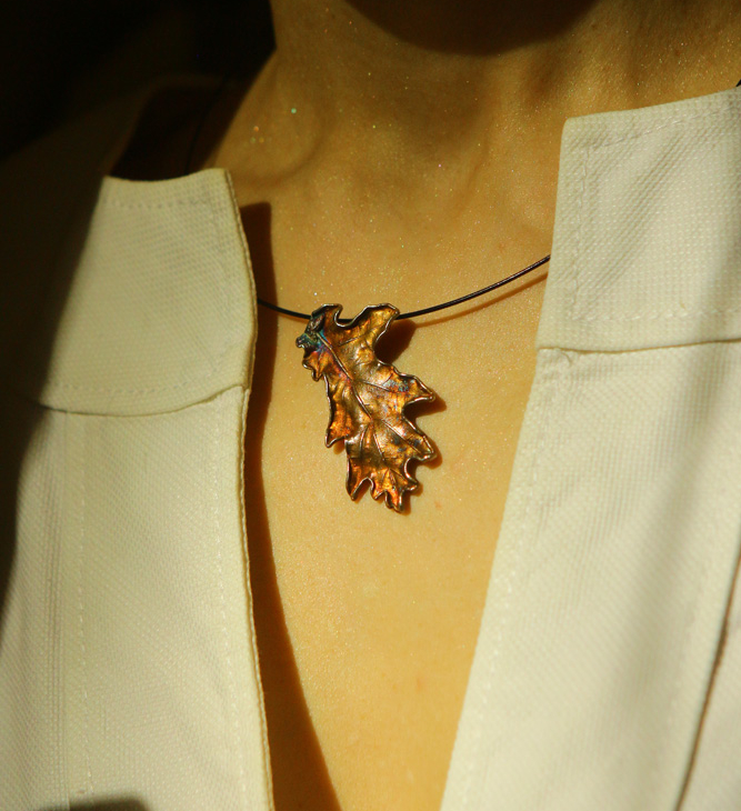  Pendant in silver,Oak , фото 2