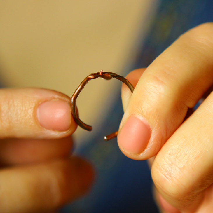 Ring in silver, Hydrangea , фото 3