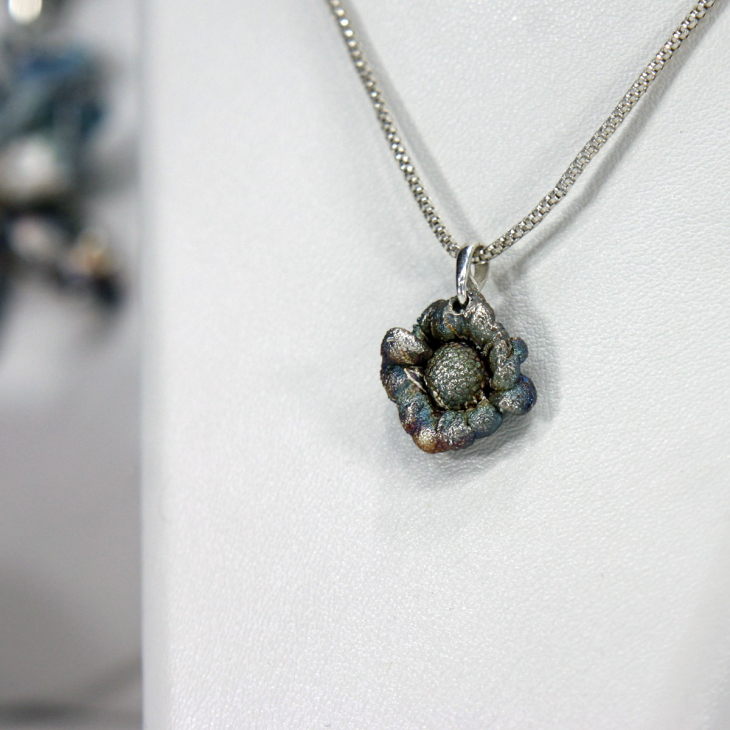 Кулон в серебре Fleur de Magique, Хризантема, фото 2