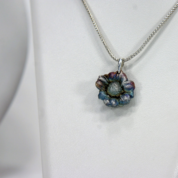 Кулон в серебре Fleur de Magique, Хризантема, фото 2
