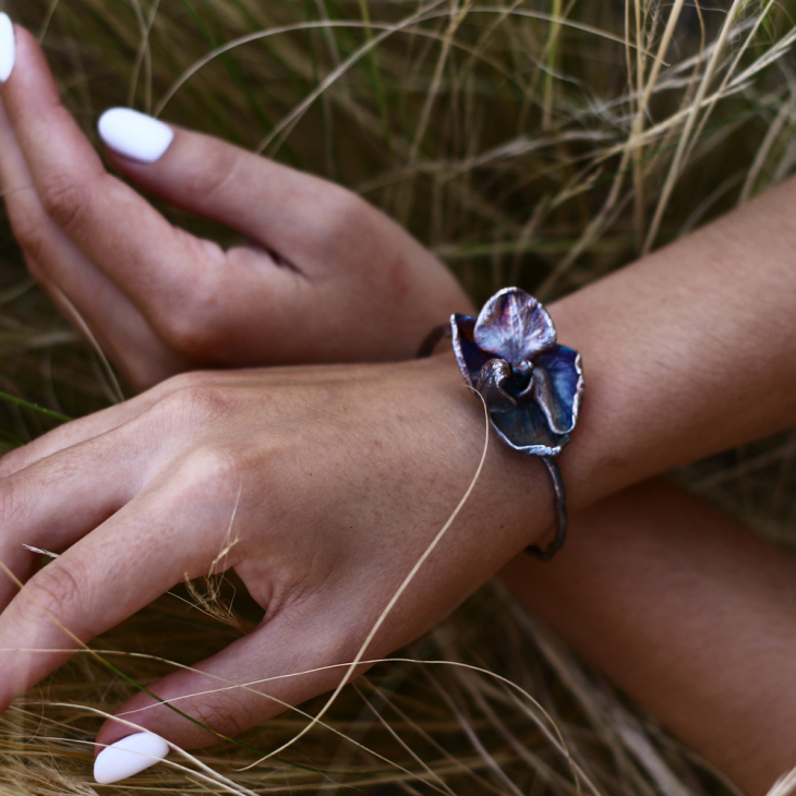 Браслет в серебре Fleur de Magique, Орхидея, фото 2