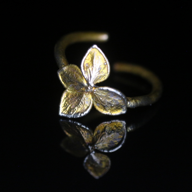 Ring in silver, Hydrangea , фото 3
