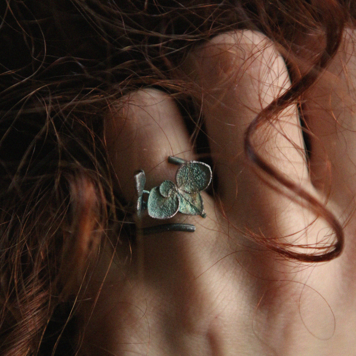 Кольцо в серебре Fleur de Magique, Гортензия, фото 3