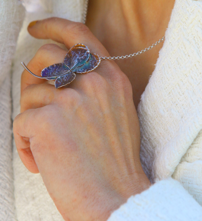 Pendant in silver, Clover, фото 3