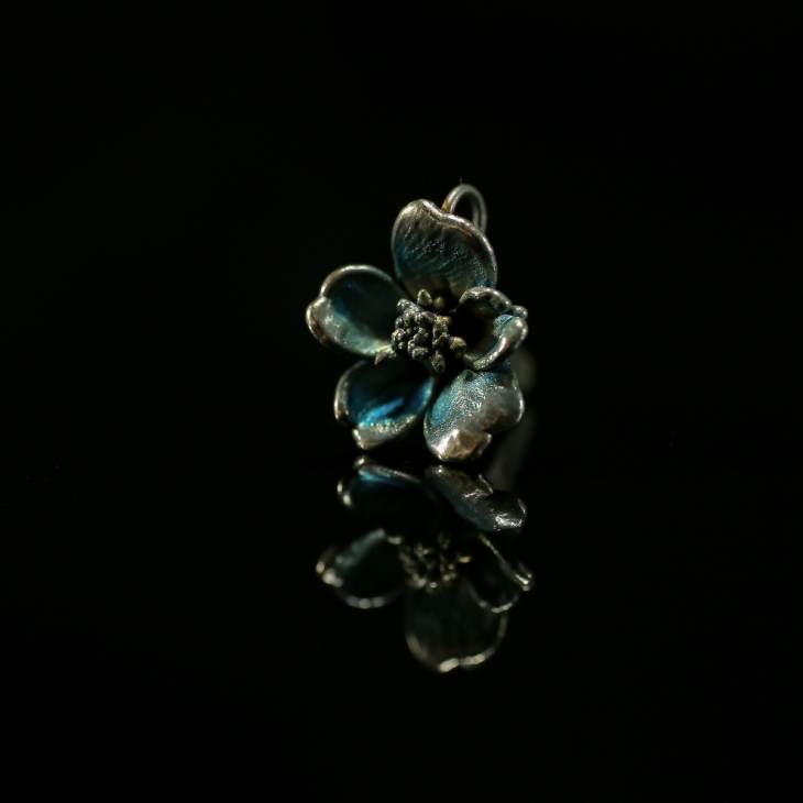 Кулон в серебре Fleur de Magique, Бархатцы, фото 3