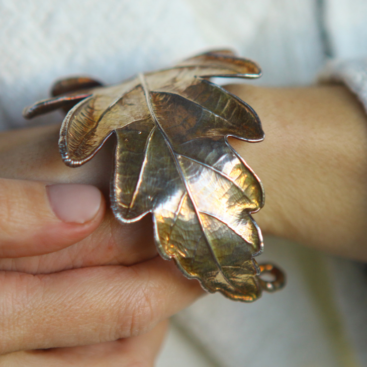 Bracelet in silver ,Oak, фото 5