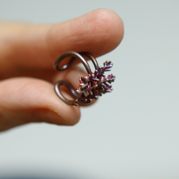 Cuff in silver, Calluna, фото 2