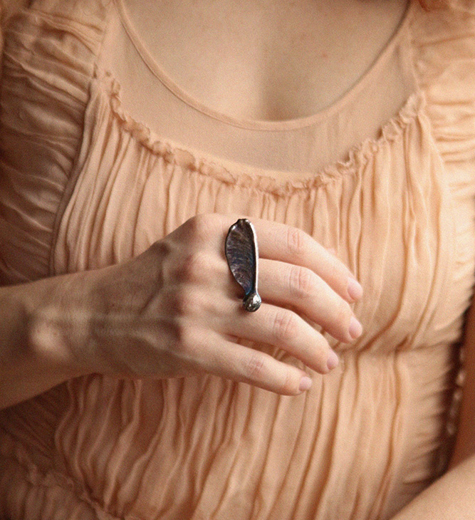 Кольцо в серебре Love Alchemy, Клен, фото 3