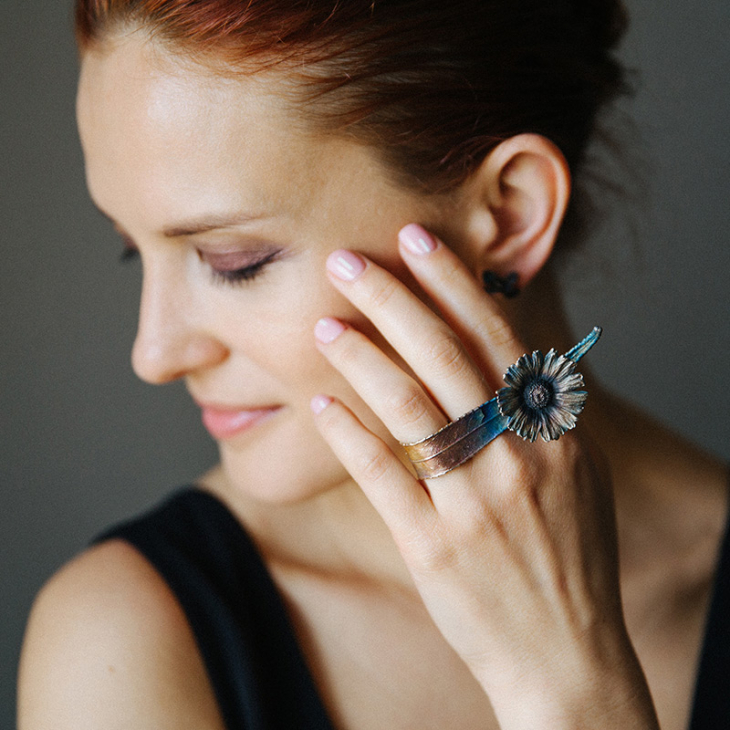 Кольцо в серебре Fleur de Magique, Маргаритка, фото 2