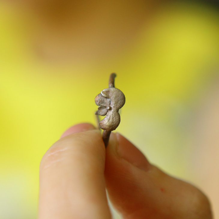 Ring in silver, Hydrangea , фото 3