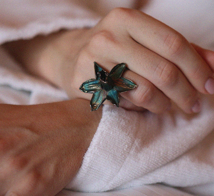 Кольцо в серебре Fleur de Magique, Нарцисс, фото 4