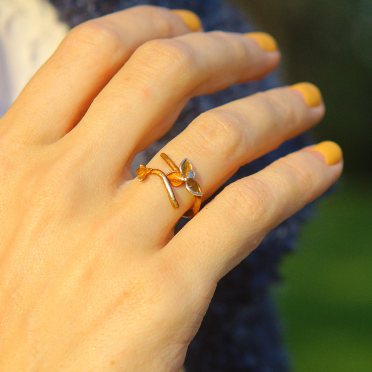 Rings in silver, Hydrangea , фото 2