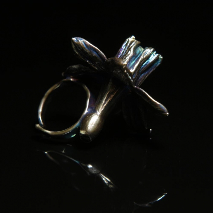 Кольцо в серебре Fleur de Magique, Нарцисс, фото 2