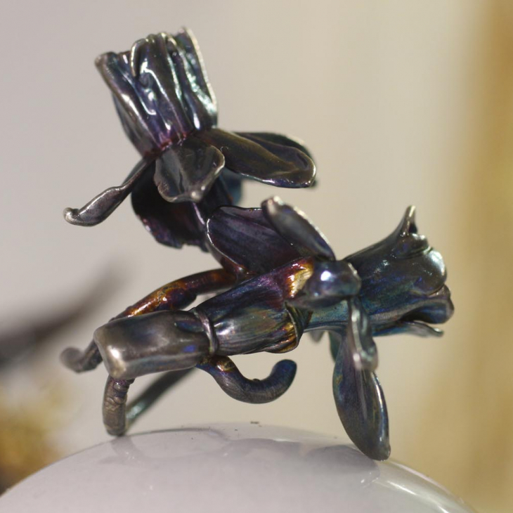 Кольцо в серебре Fleur de Magique, Нарцисс, фото 2