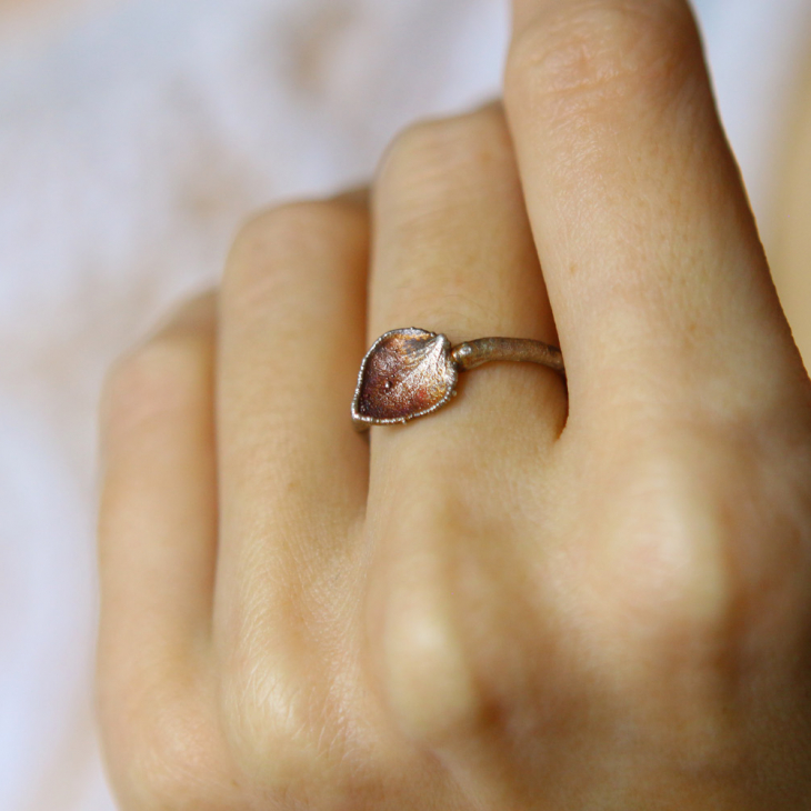 Ring in silver, Hydrangea , фото 2