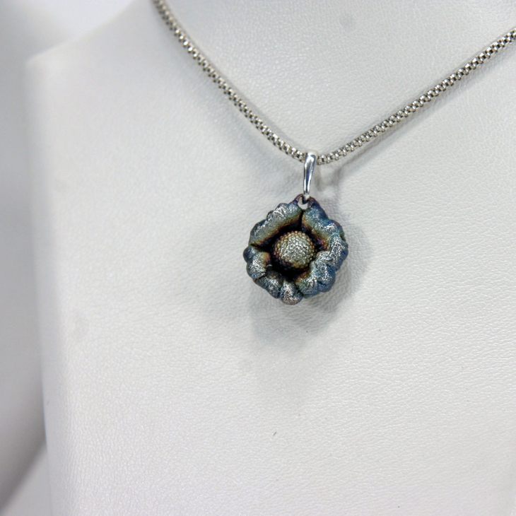 Кулон в серебре Fleur de Magique, Хризантема, фото 2