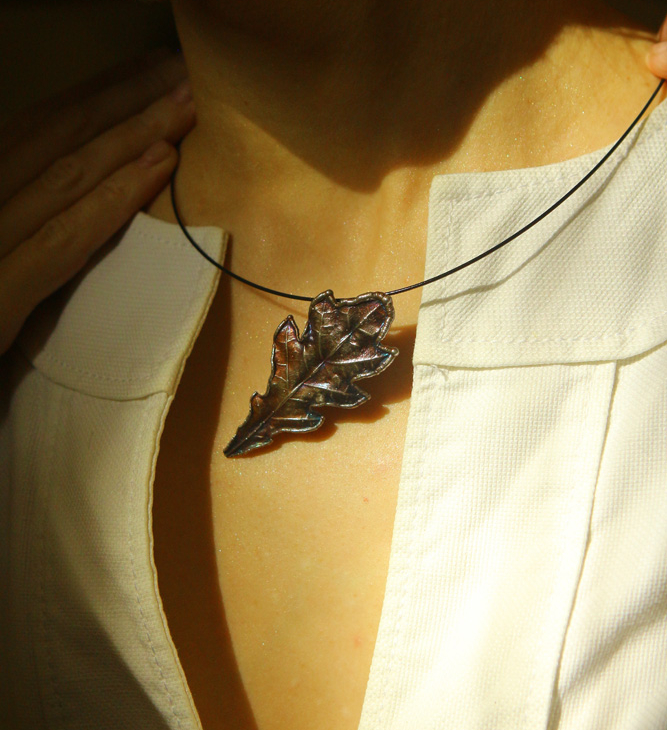 Pendant in silver,Oak , фото 2
