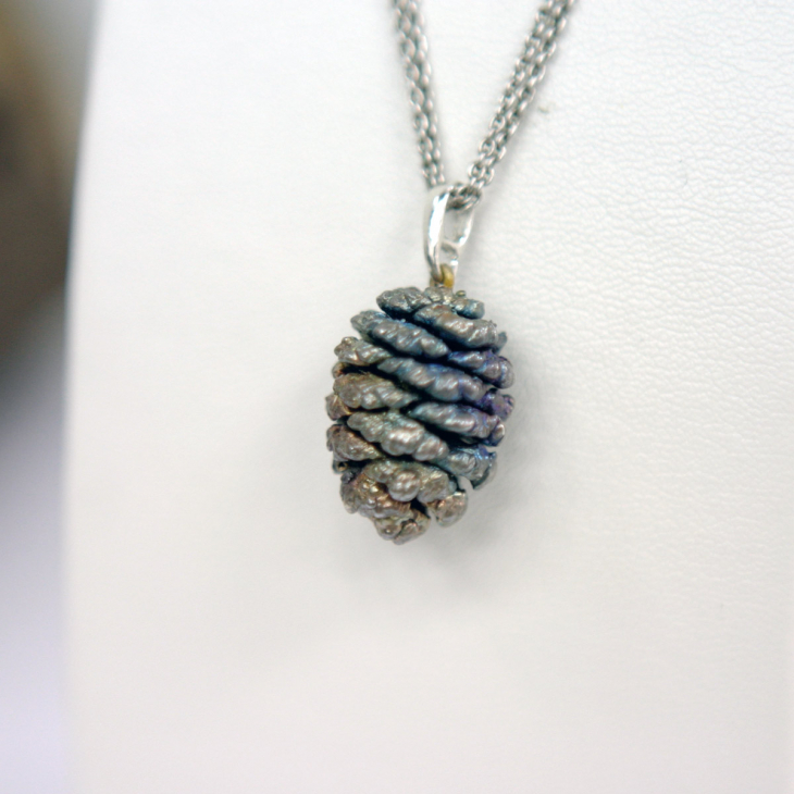 Кулон в серебре Minima, Ольха, фото 2