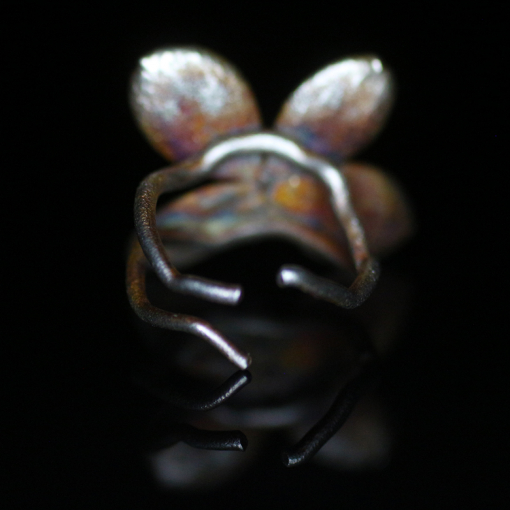 Ring in silver, Hydrangea , фото 5