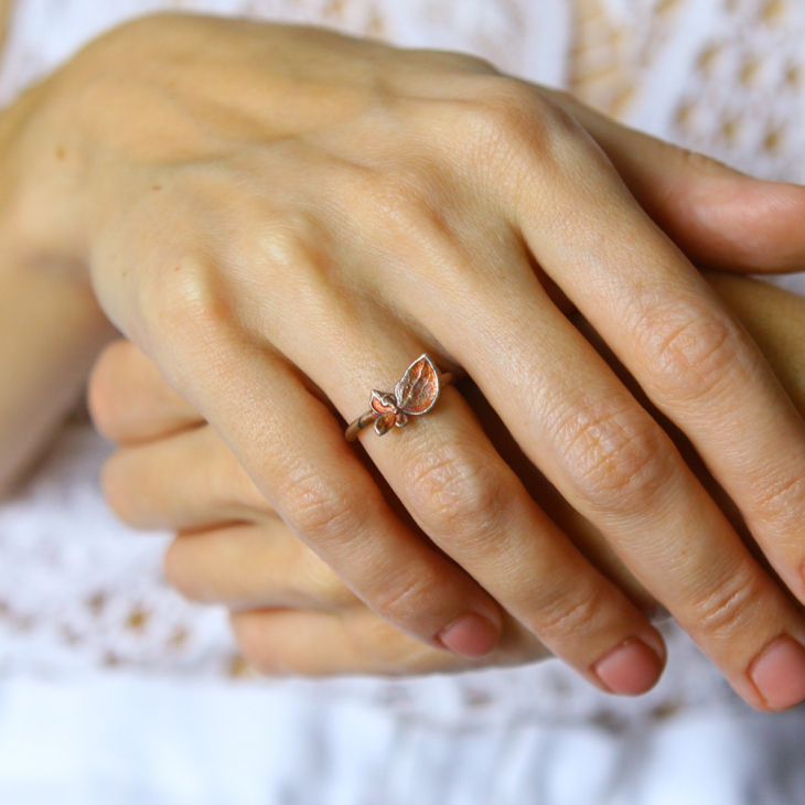 Ring in silver, Hydrangea , фото 1
