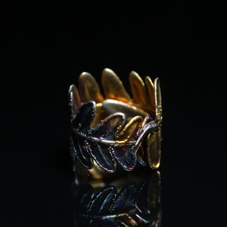 Кольцо Fern Flower в серебре, Папоротник, фото 3