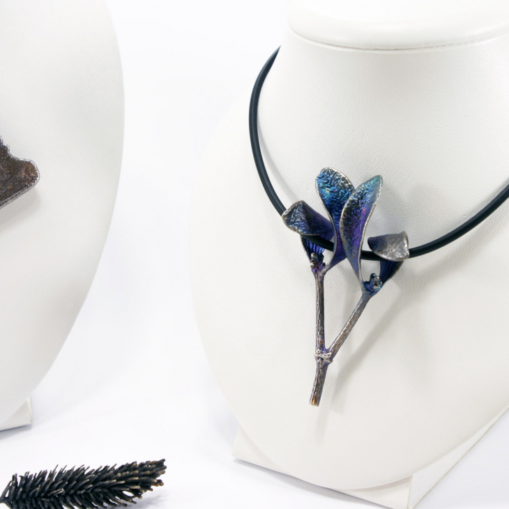 Кулон в серебре Poison, Омела, фото 2