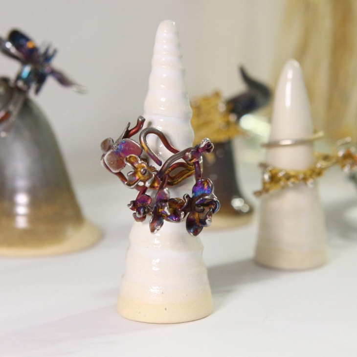 Кольцо в серебре Fleur de Magique, Сирень, фото 2