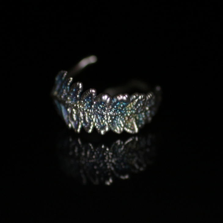 Fern leaf ring in silver , фото 4