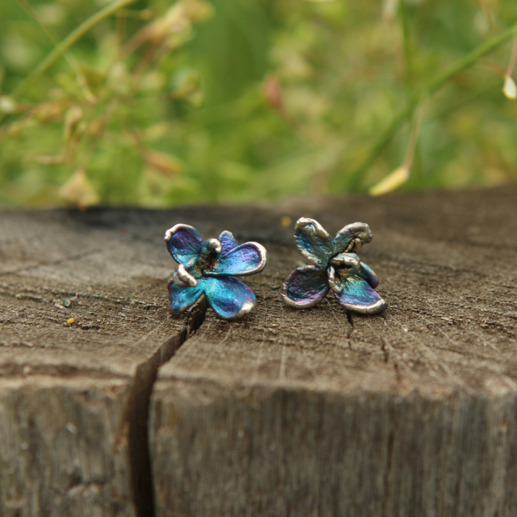 Серьги в серебре Fleur de Magique, Сирень, фото 2