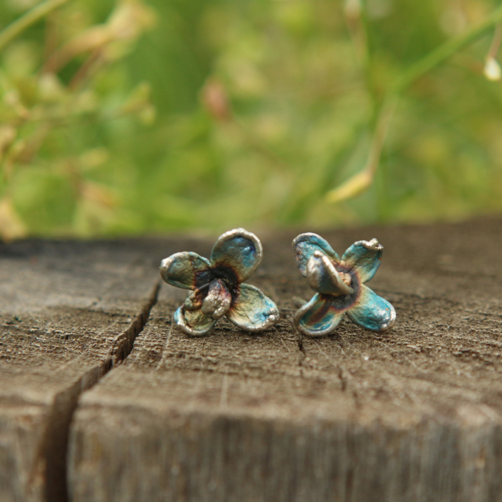 Серьги в серебре Fleur de Magique, Сирень, фото 2