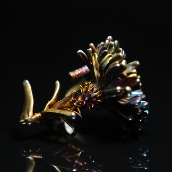 Кольцо в серебре Fleur de Magique, Хризантема, фото 3