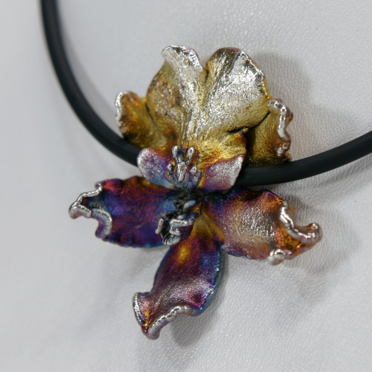 Кулон в серебре Fleur de Magique, Орхидея, фото 3