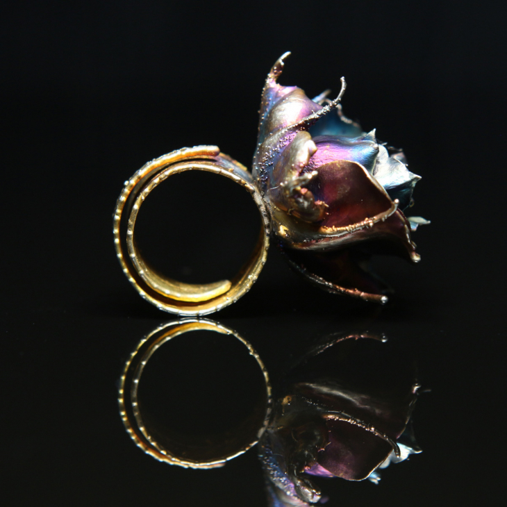 Кольцо в серебре Fleur de Magique, Роза, фото 2