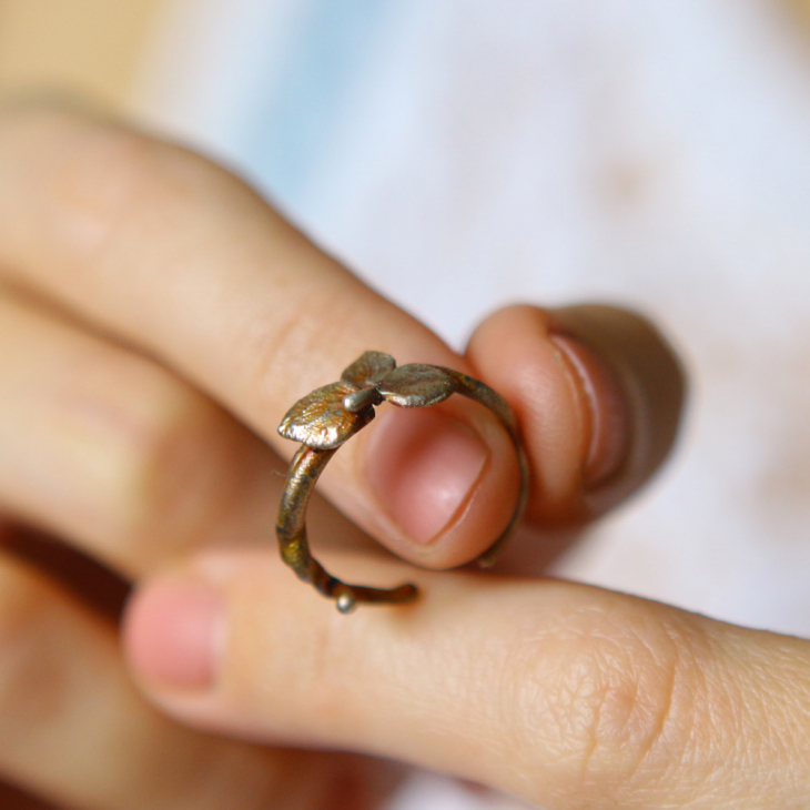 Ring in silver, Hydrangea , фото 2