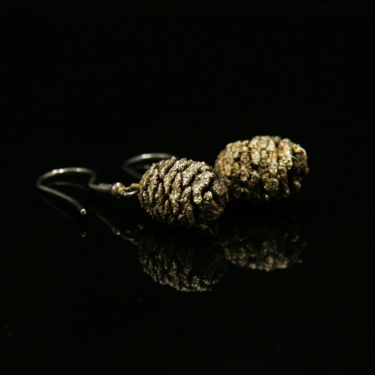 Серьги в серебре Minima, Ольха, фото 2