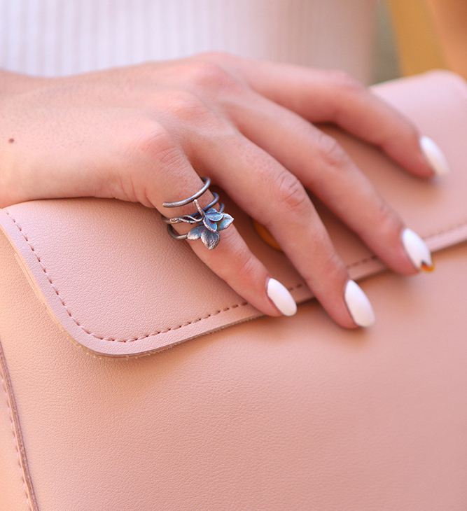 Кольцо в серебре Fleur de Magique, Гортензия, фото 2