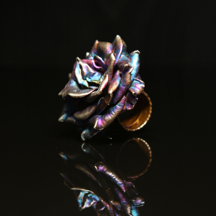 Кольцо в серебре Fleur de Magique, Роза, фото 1