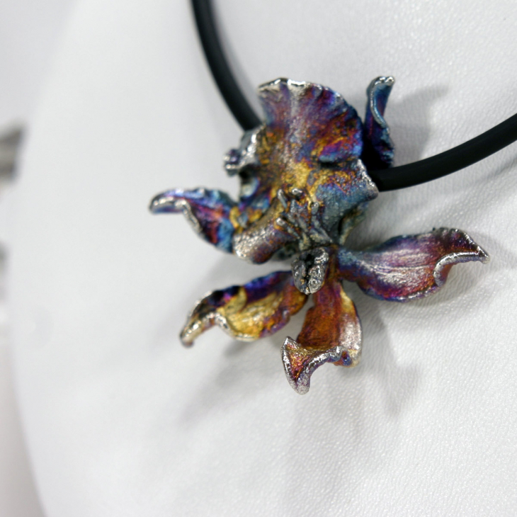 Кулон в серебре Fleur de Magique, Орхидея, фото 3