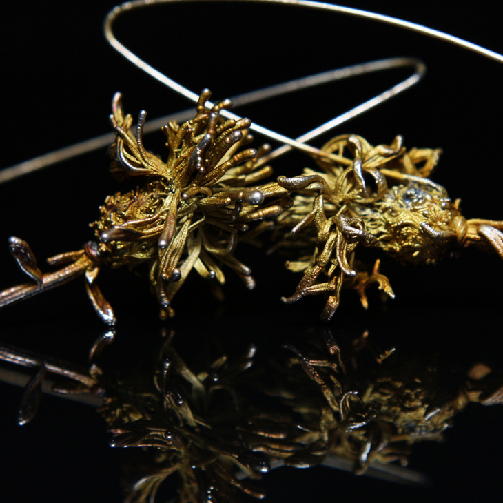 Серьги в серебре Fleur de Magique, Васильки, фото 4