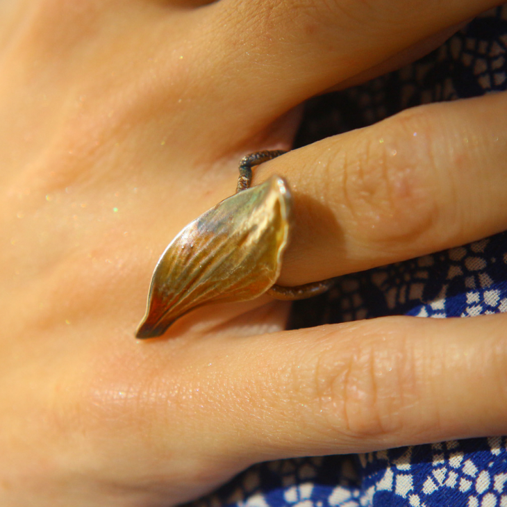 Ring in silver,orchid, фото 2