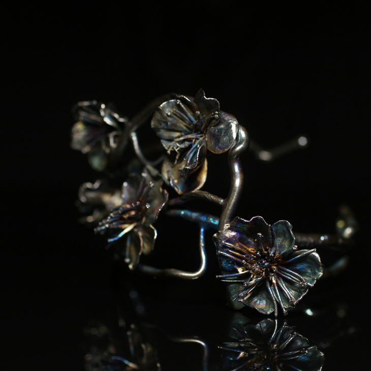 Браслет в серебре Fleur de Magique, Абрикос, фото 4